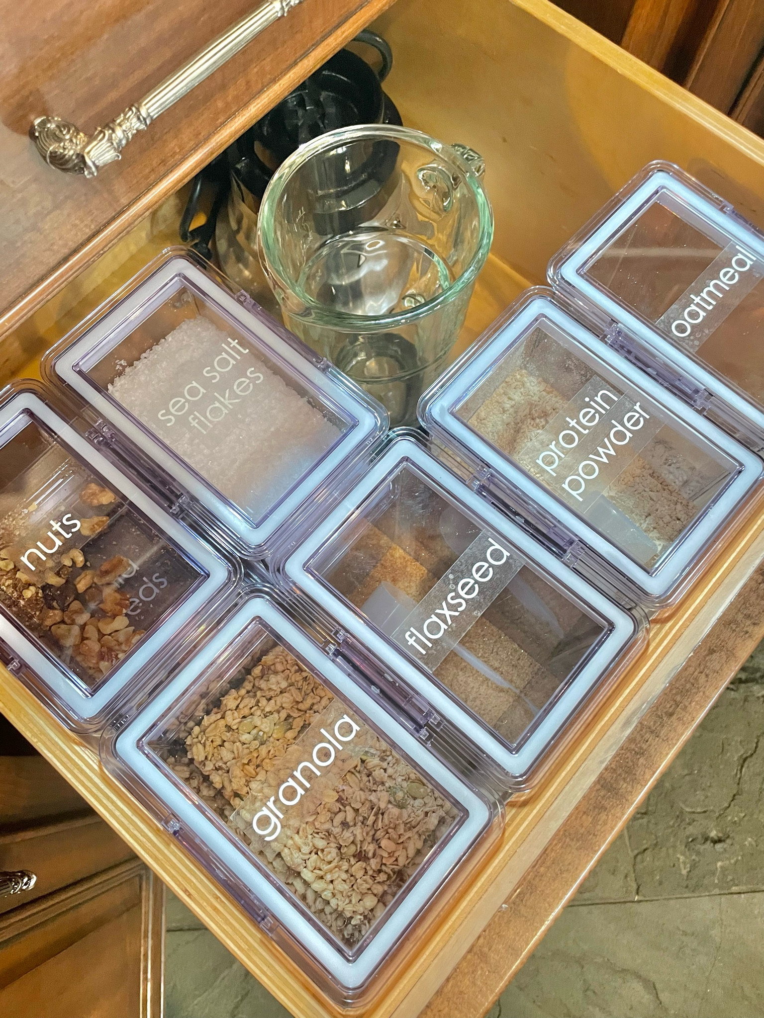 We love a smoothie drawer! Keeping your go-to ingredients decanted makes blending a breeze. Helping our clients streamline their mornings and make life a little easier brings us so much joy.

#LTKfamily #LTKhome