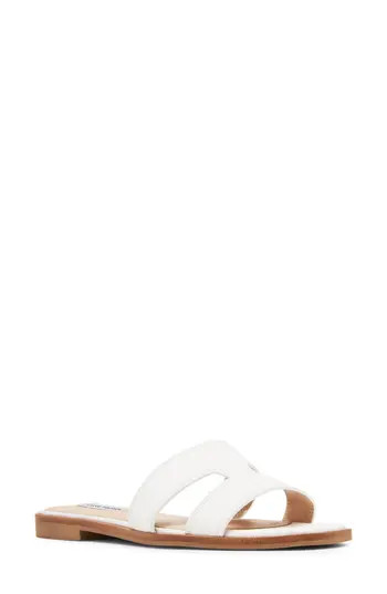 Steve Madden Hazel Slide Sandal in White Leat at Nordstrom Rack, Size 12 | Nordstrom Rack