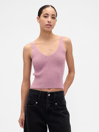 Ribbed Boucle Sweater Tank Top | Gap Factory