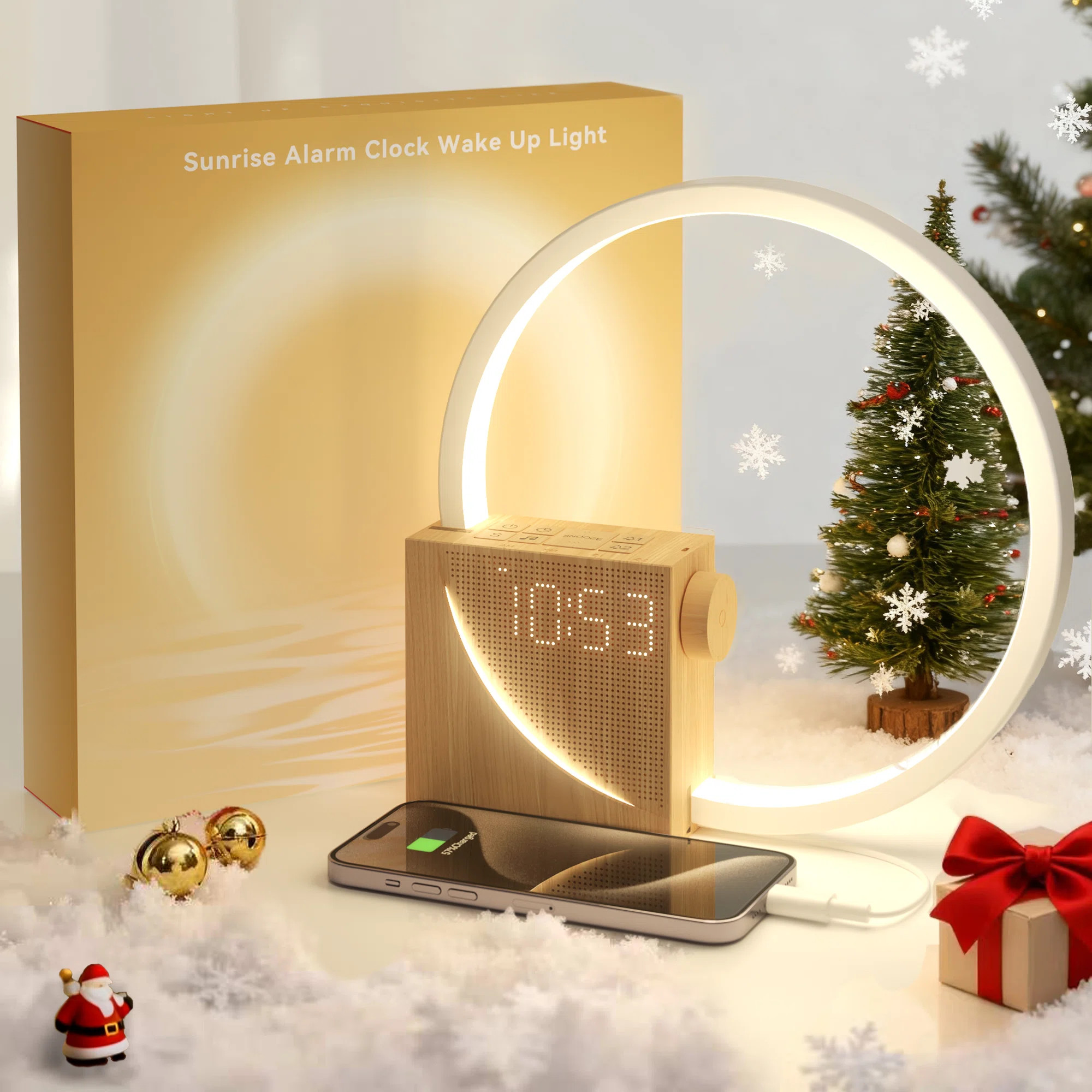 Sunrise Alarm Clock – Gradual Wake-Up Light for Heavy Sleepers, Dual Alarms, White Noise & Touc... | Wayfair North America