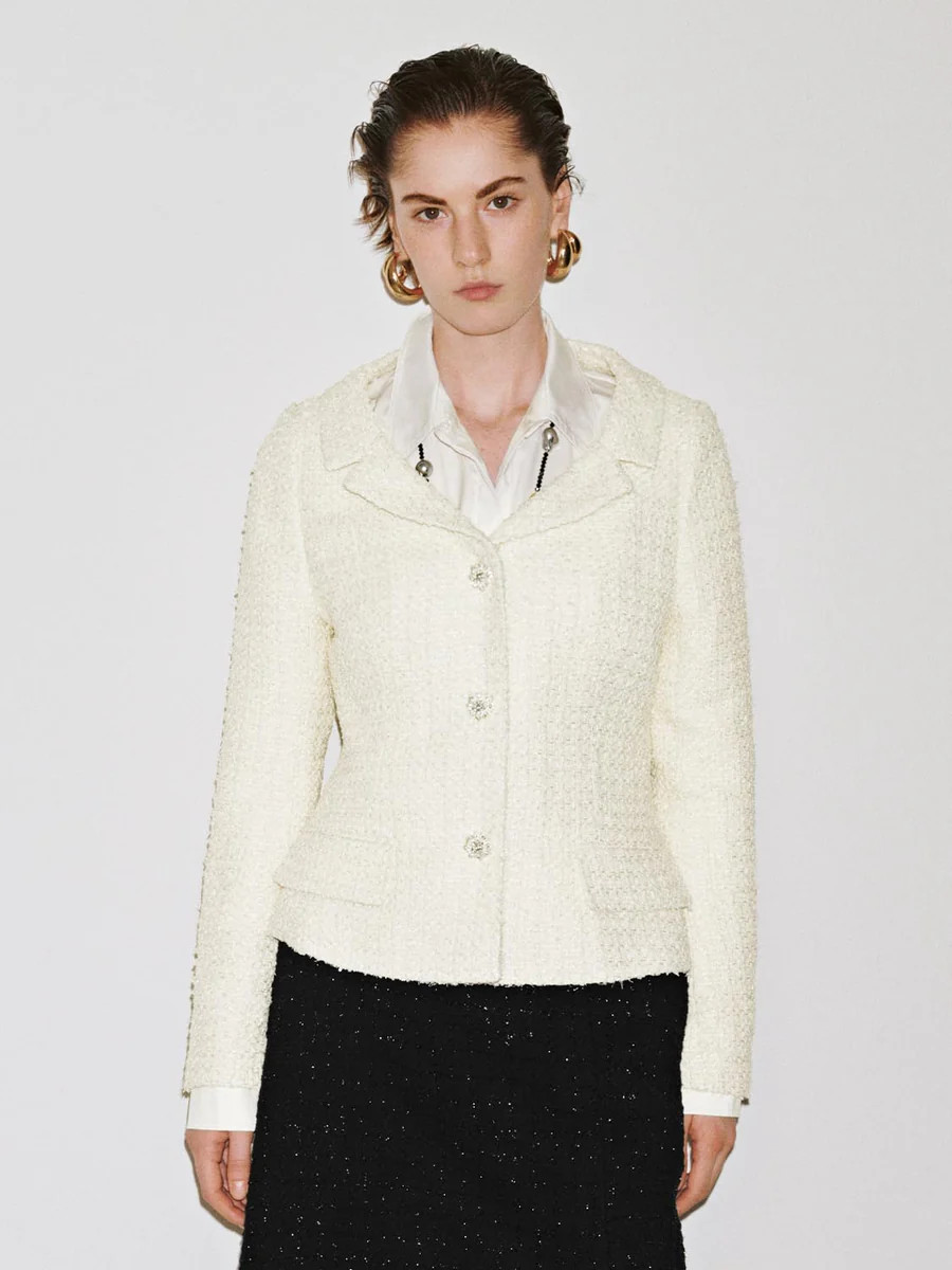 Button Up Notch Lapel Slim Jackets | Urban Revivo