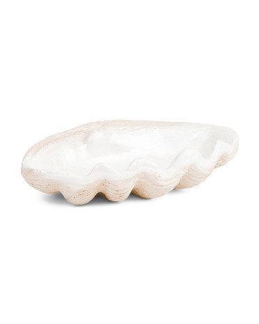 16in Pearlized Shell Bowl | TJ Maxx