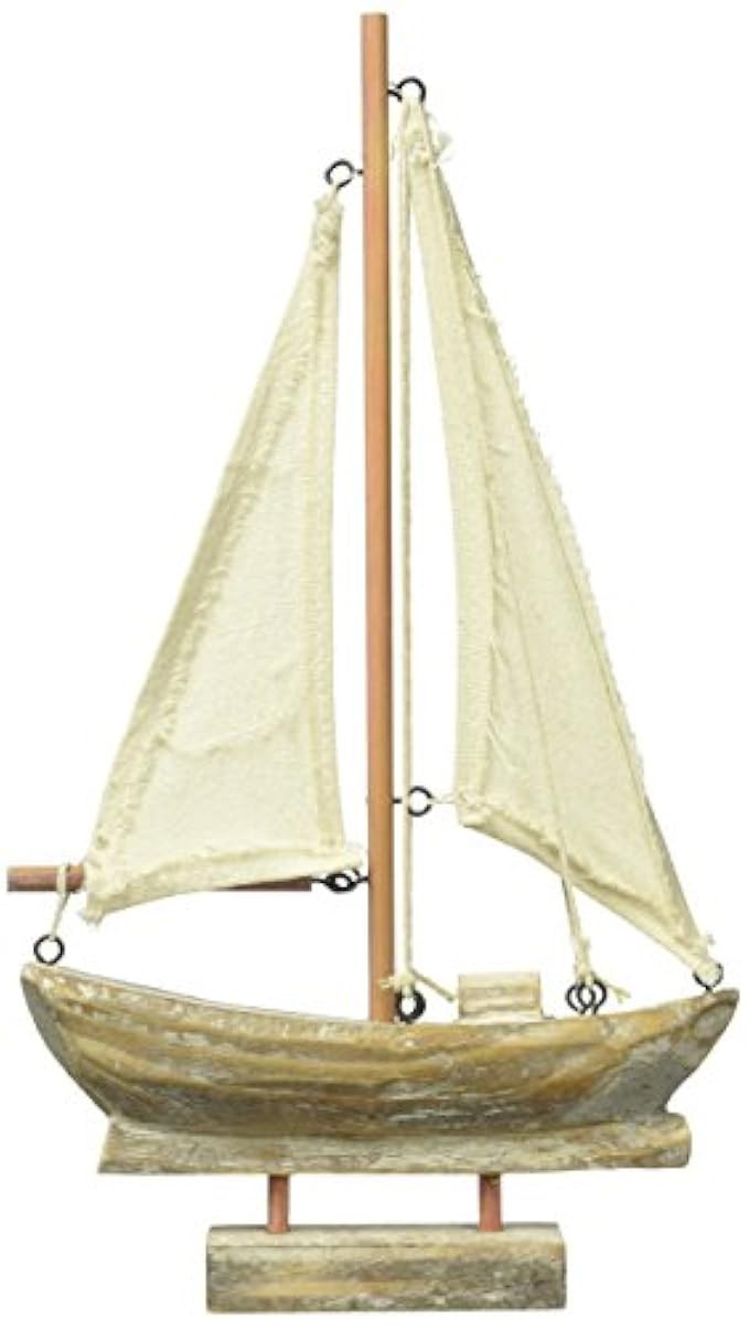 YK Decor Nautical Decorative Wooden Sail Boat | Amazon (US)