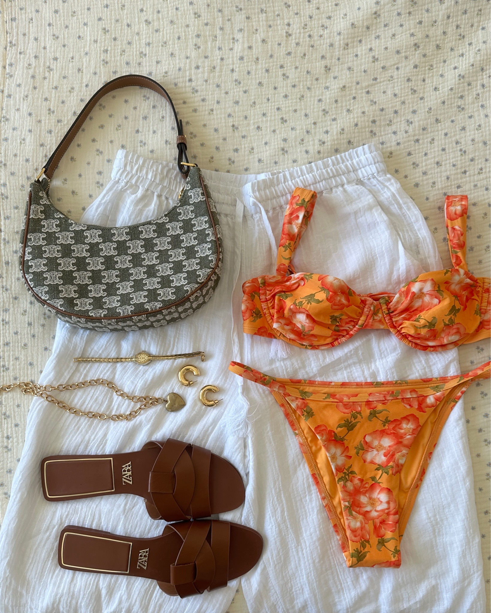 Beach day outfit layout 🍊🌴🦀🍾✨ 

#LTKstyletip #LTKswim #LTKSeasonal