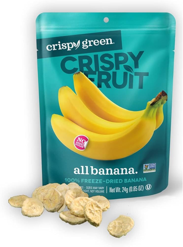Crispy Green Natural Freeze-Dried Fruit, Single-Serve, No Sugar Added, Banana 0.85 Ounce (Pack of... | Amazon (US)