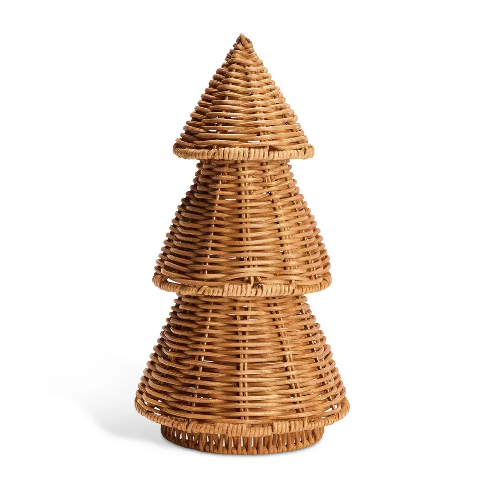 Buy Habitat Woven Rattan Decoration Tree - Natural | Christmas candles and home fragrance | Habit... | Habitat UK