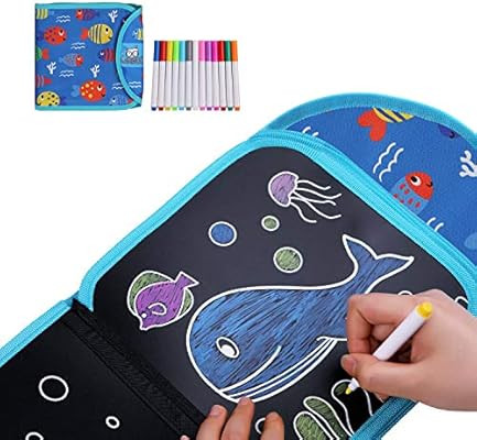 Gamenote Erasable Doodle Book - Toddlers Activity Toys Kids Travel Activities Drawing Pad for Air... | Amazon (US)