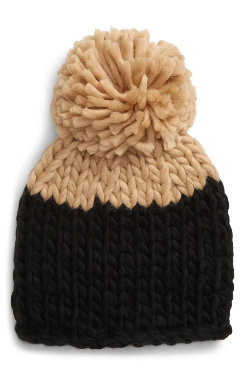 Cozy Up Colorblock Pom Beanie | Nordstrom