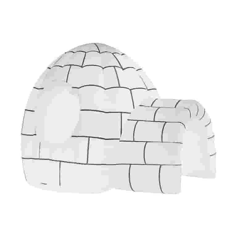 World Trade 8 ft Inflatable Igloo Tent with Color-Changing LED Light Show, Lighted Outdoor Christ... | Walmart (US)