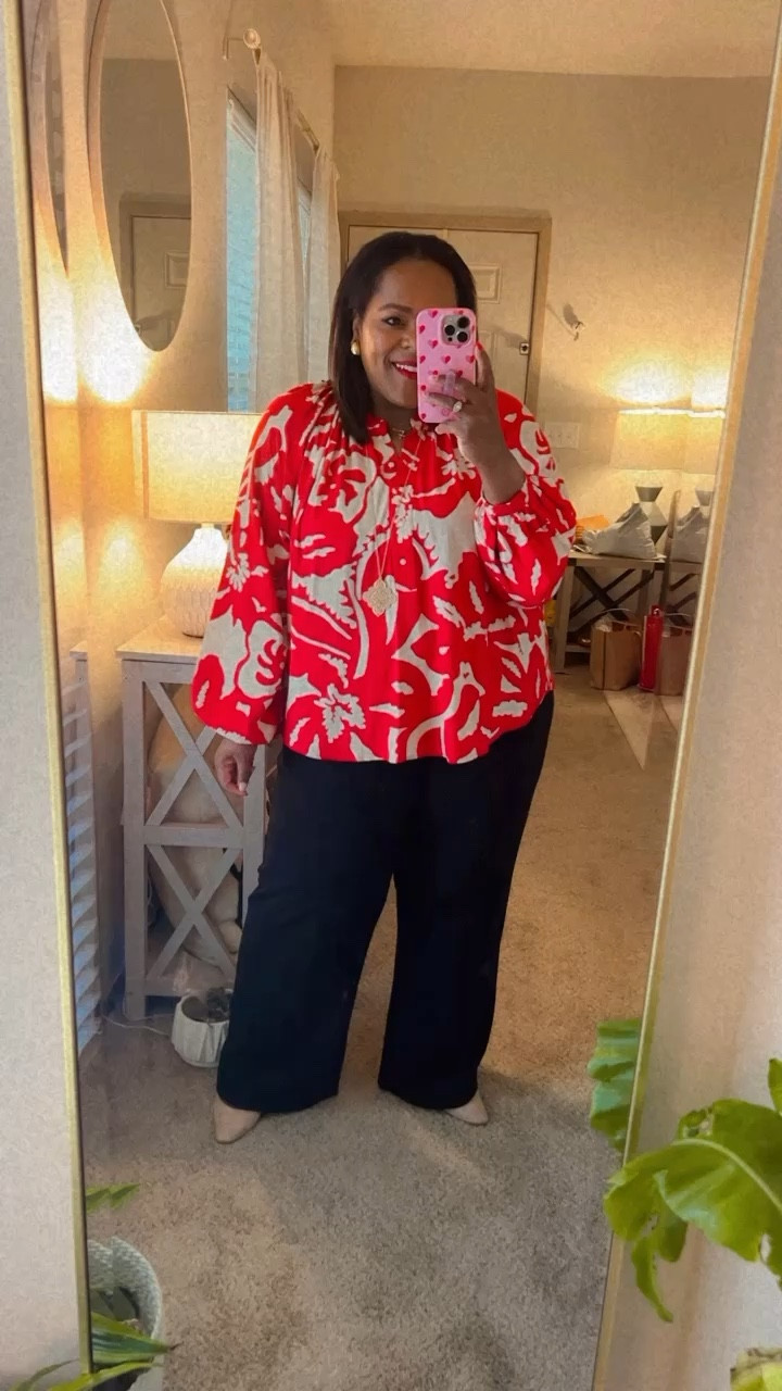 Love this relaxed fit blouse from H&M! Wearing the XL. 

#LTKmidsize #LTKworkwear #LTKstyletip