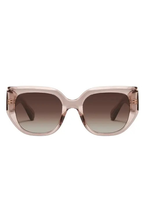 QUAY Busy Busy 53mm Square Sunglasses in Doe/brown at Nordstrom | Nordstrom