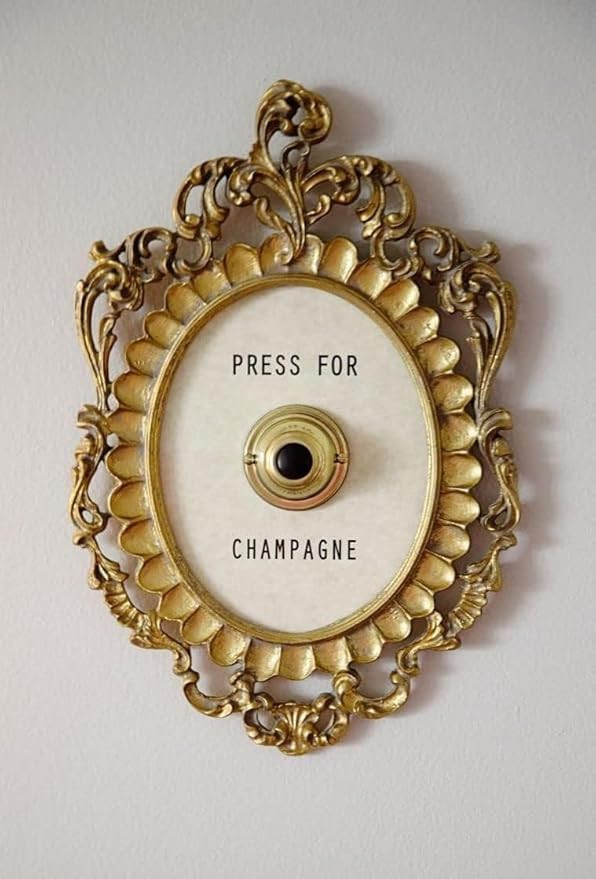 Okuorze Press for Button, Press for Champagne Framed Vintage Button,Champagne Themed Decor Wall P... | Amazon (US)