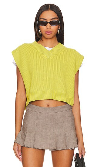 Easy Street Vest in Acid Lime | Revolve Clothing (Global)