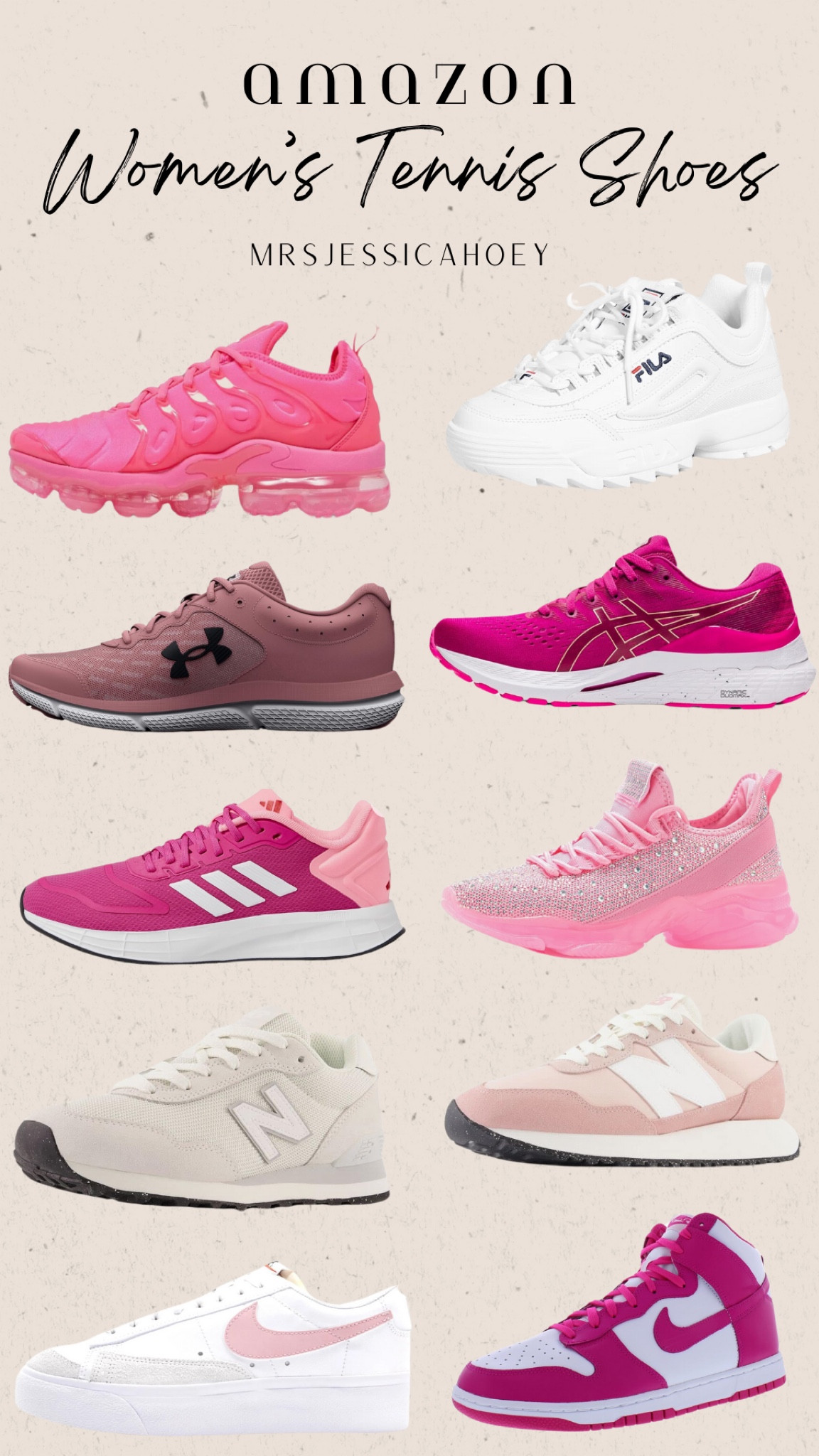 Women’s tennis shoes. Running shoes. Workout shoes. Nike. New balance. Fila. Sketchers. Adidas. Under armor. Women’s gift guide. Valentine’s Day. 

#LTKshoecrush #LTKGiftGuide #LTKfindsunder100
