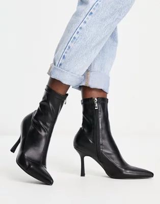 Raid Renata stiletto heel ankle boots in black | ASOS (Global)