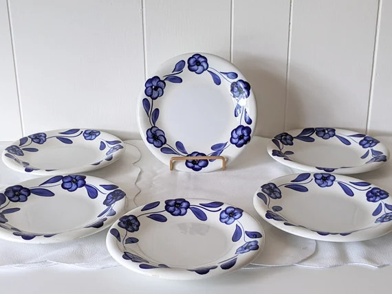 Vintage Italian Ceramic Hand Painted 8 Plates La | Etsy Canada | Etsy (CAD)