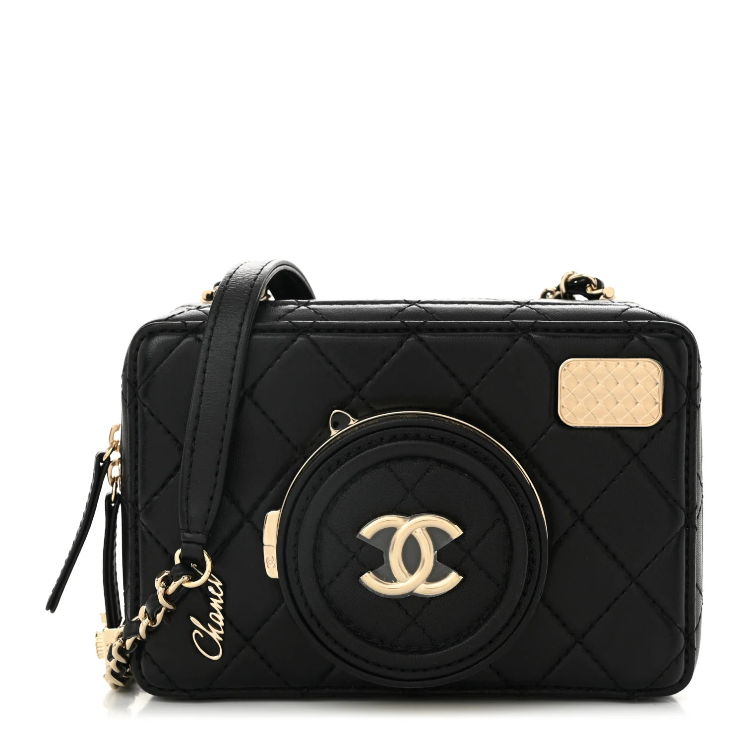 Chanel Lambskin Quilted Coco Click Bag Black 1739994 | FASHIONPHILE (US)