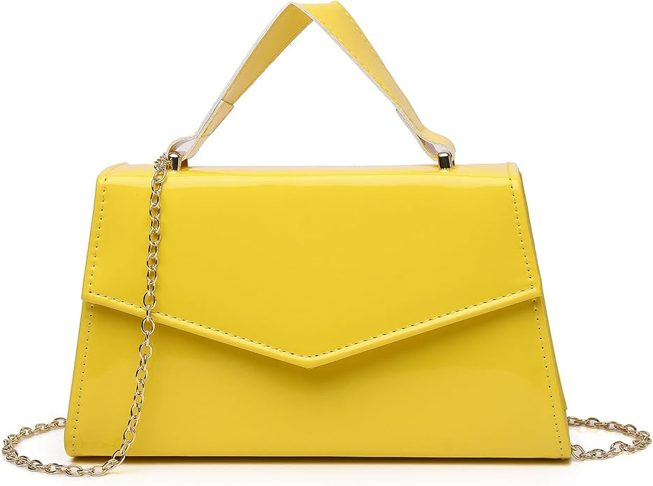 Labair Women's Evening Handbag Patent Leather Purse Wedding Party Bridal Handbag. | Amazon (US)