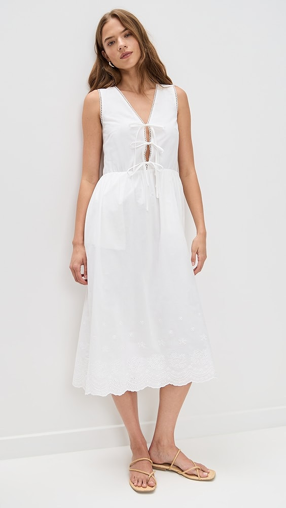 WAYF Sandy Eyelet Midi Dress | Shopbop | Shopbop