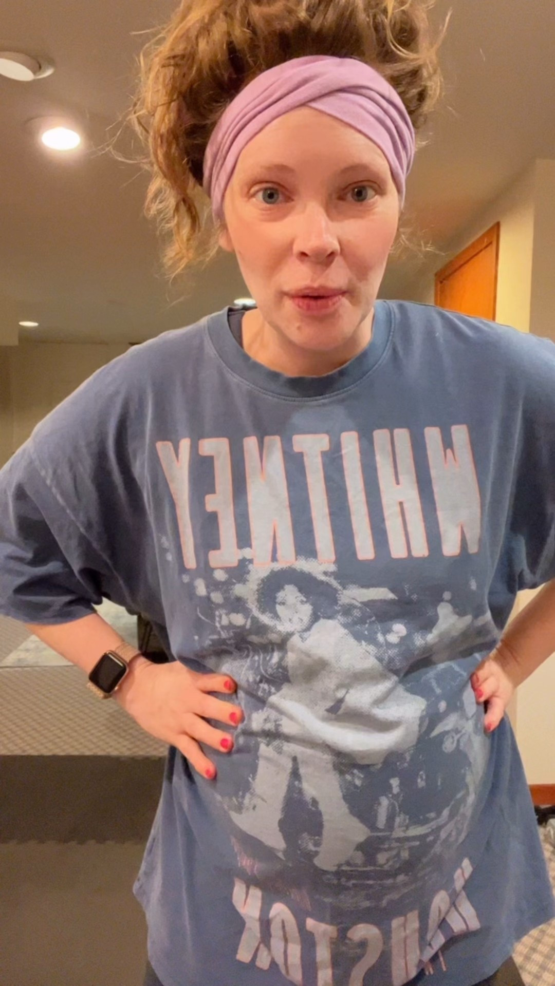 Workout fit of the day! 🥰 size medium in these biker shorts and they’ve fit me the whole time which is a WIN!!