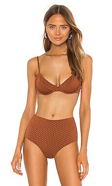 L*SPACE Missy Underwire Bikini Top in Tobacco from Revolve.com | Revolve Clothing (Global)