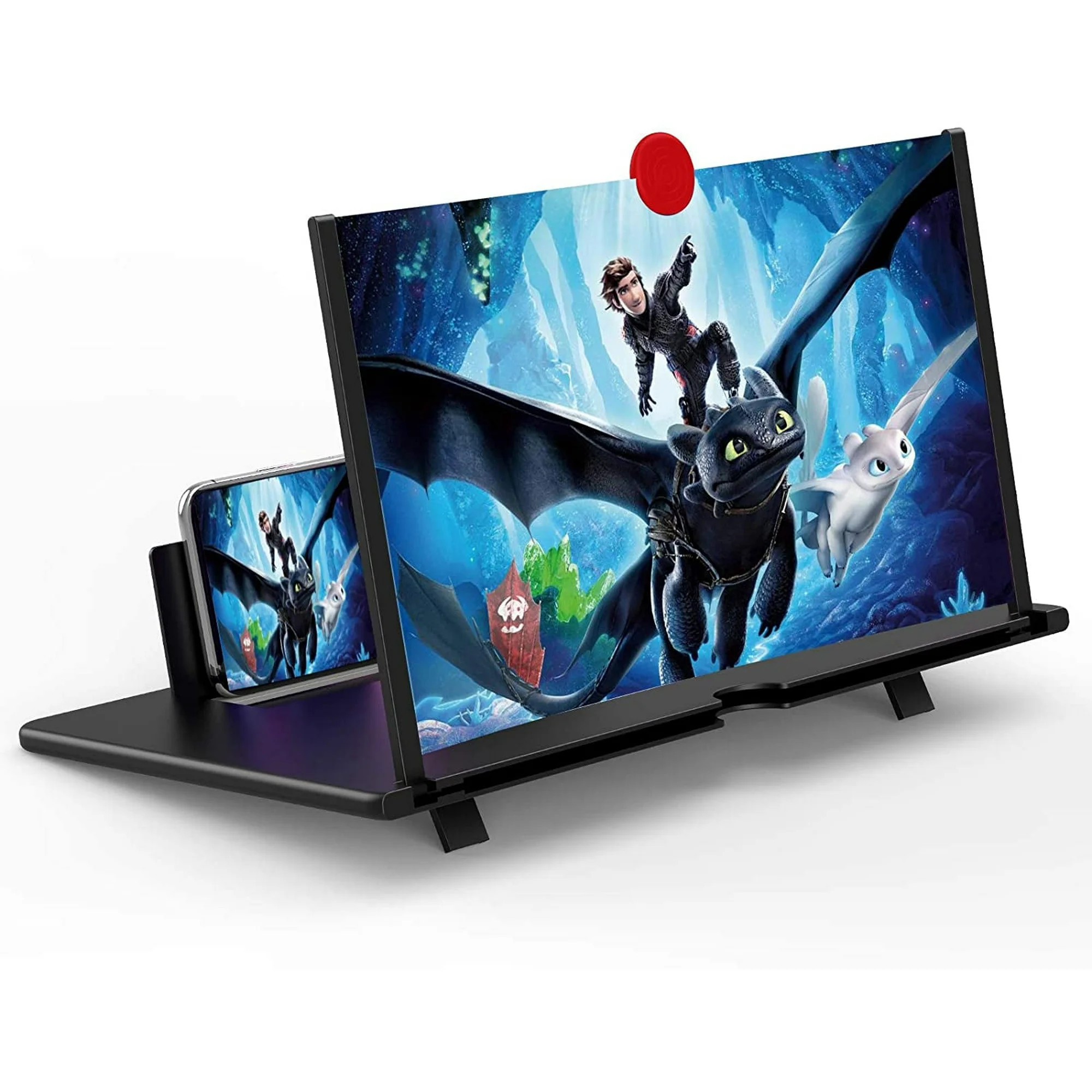 12" Screen Magnifier 3D HD Cell Phone Reizen Magnifying Enlarger Projector - Foldable Stand Holde... | Walmart (US)