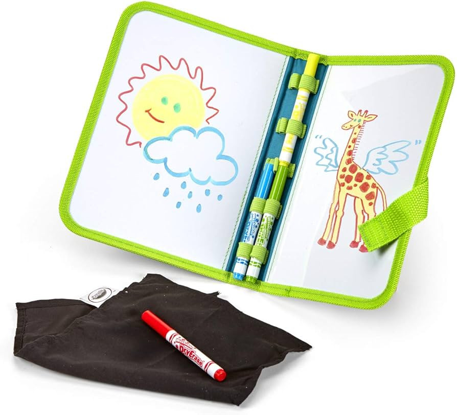 Crayola Washable Dry Erase Travel Pack, Whiteboard for Kids, Ages 4, 5, 6, 7 | Amazon (US)