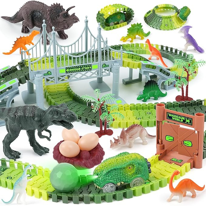 Dinosaur Race Track Toys for Kids Ages 3 4 5 6 7 - Best Birthday Gift for Boys 3-5 4-7 Years Old ... | Amazon (US)