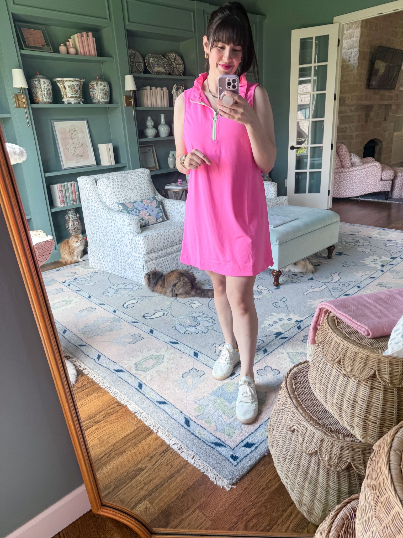 Shocking pink scuba athleisure dress, sneakers & Bottega dupes 

#HOCWinter

#LTKFindsUnder100 #LTKMidsize