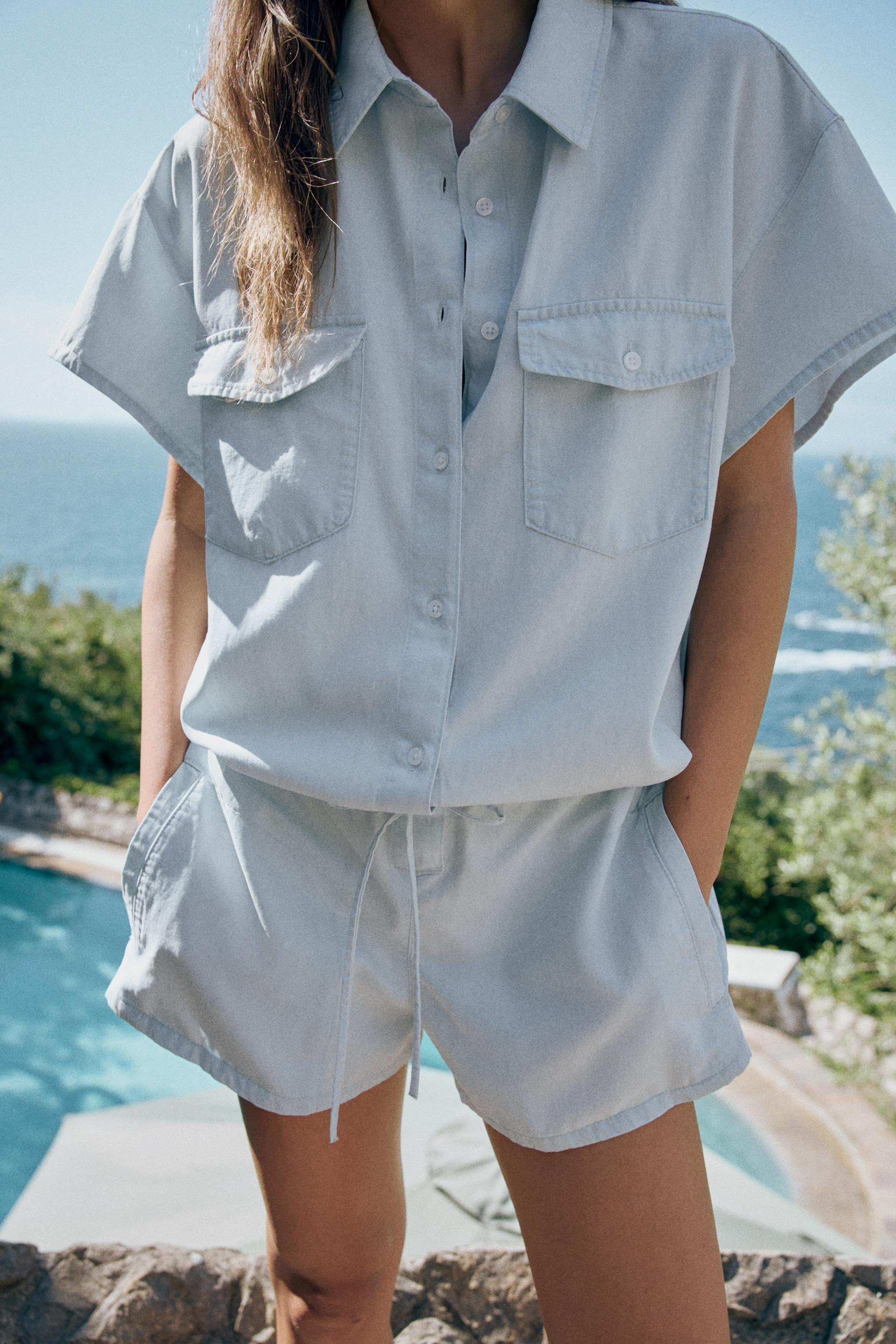 FLUID SHORT JUMPSUIT WITH POCKETS | Zara UK