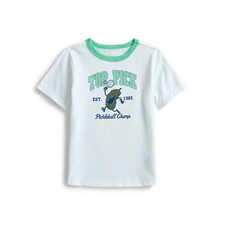 Wonder Nation Toddler Boys' Graphic Ringer Tee with Short Sleeves, Size 18M-5T | Walmart (US)