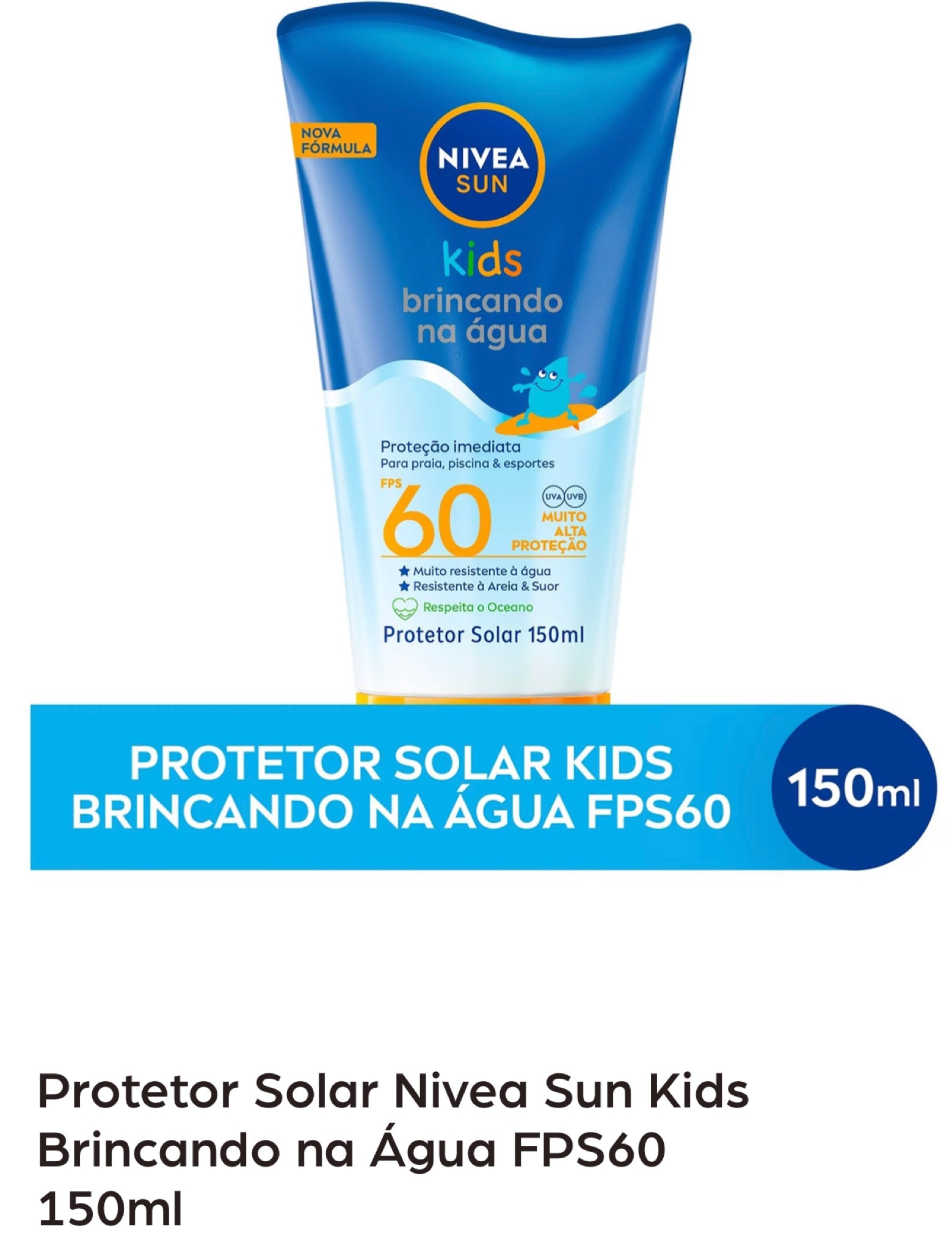 O protetor solar Nivea Fun Kids FPS 60 é uma ótima opção para proteger a pele das crianças dos danos causados pelo sol. Ele possui um alto fator de proteção solar (FPS 60) e é especialmente formulado para a pele sensível das crianças. Certifique-se de aplicá-lo generosamente e reaplicar conforme as instruções do produto, especialmente após nadar ou suar. Proteger as crianças do sol é essencial para evitar queimaduras e danos à pele a longo prazo.

#ltksun 


#LTKbaby #LTKfamily #LTKbrasil
