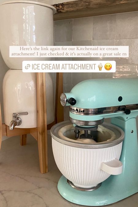 Kitchenaid ice cream maker attachment! Been loving this and getting so much use out of it. Also makes the yummiest, easiest frozen yogurt. On sale rn!

#LTKunder100 #LTKSeasonal