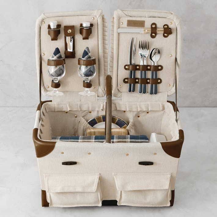 Pioneer Canvas Picnic Basket | Williams-Sonoma