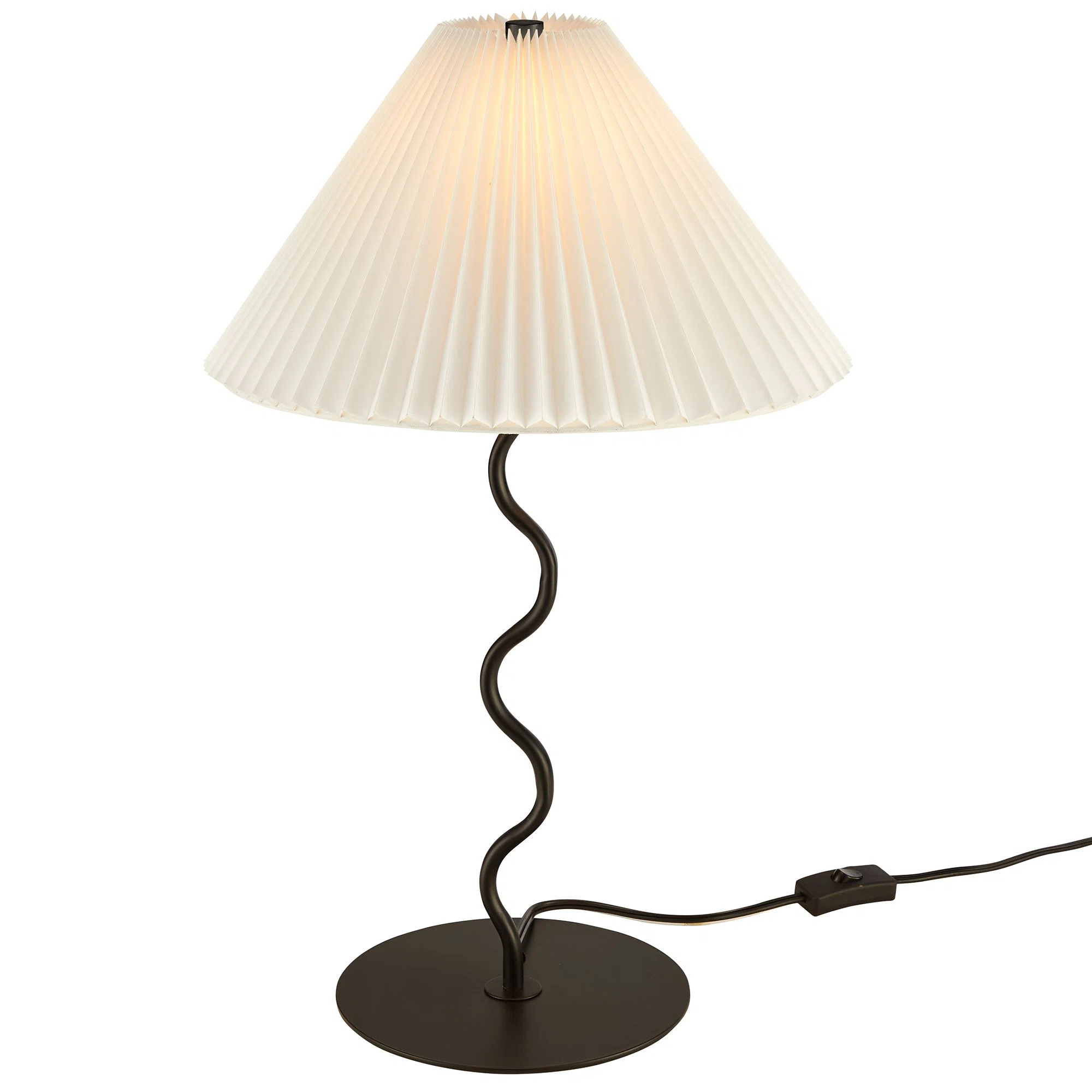 Modway Wave Squiggle Table Lamp In Black | Wayfair | Wayfair North America