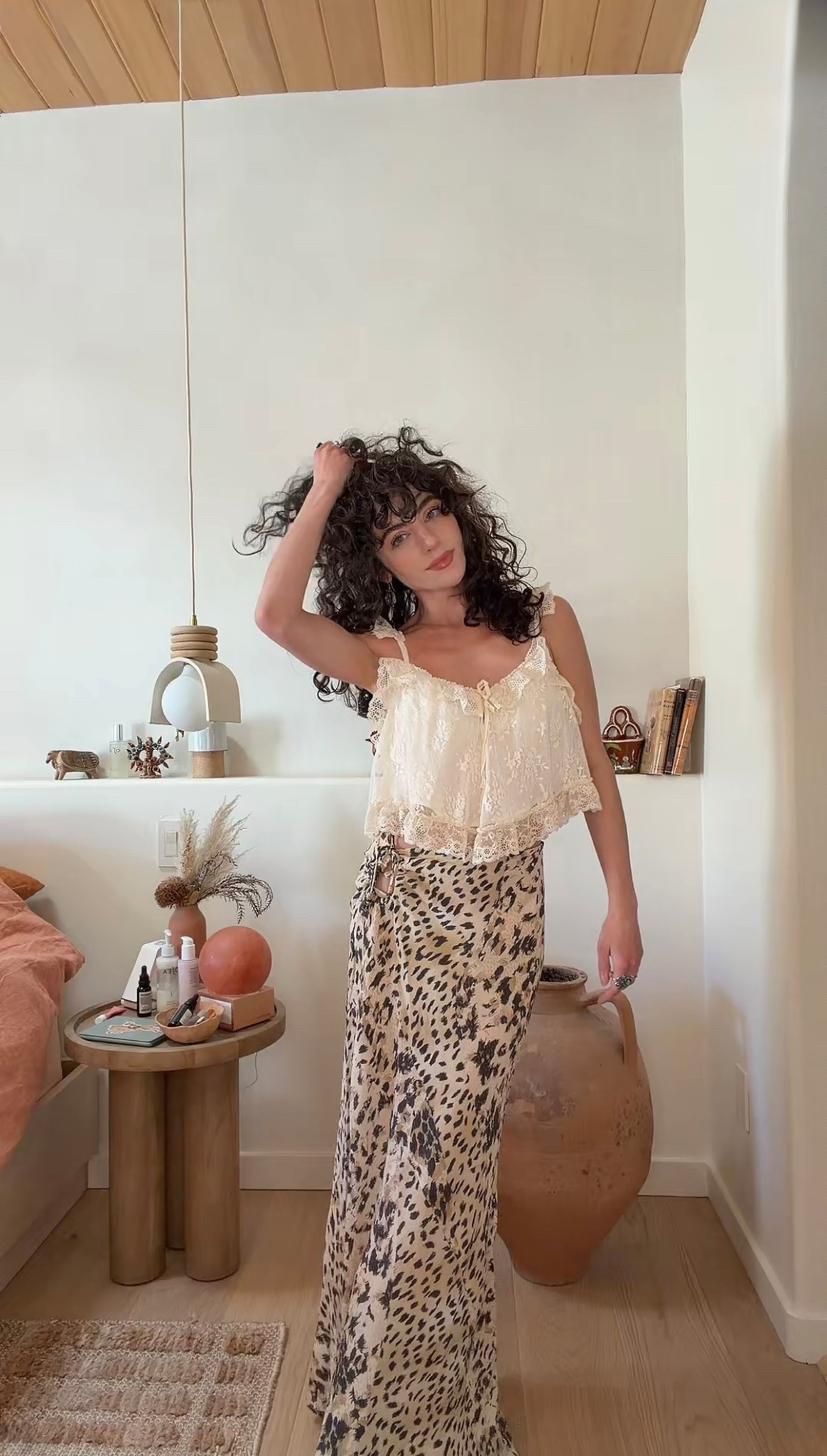 Perfect spring outfit: leopard print skirt and lace top 

#LTKgrwm #LTKFestival