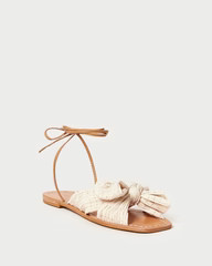 Peony Plaid Pleated Bow Slide | Loeffler Randall