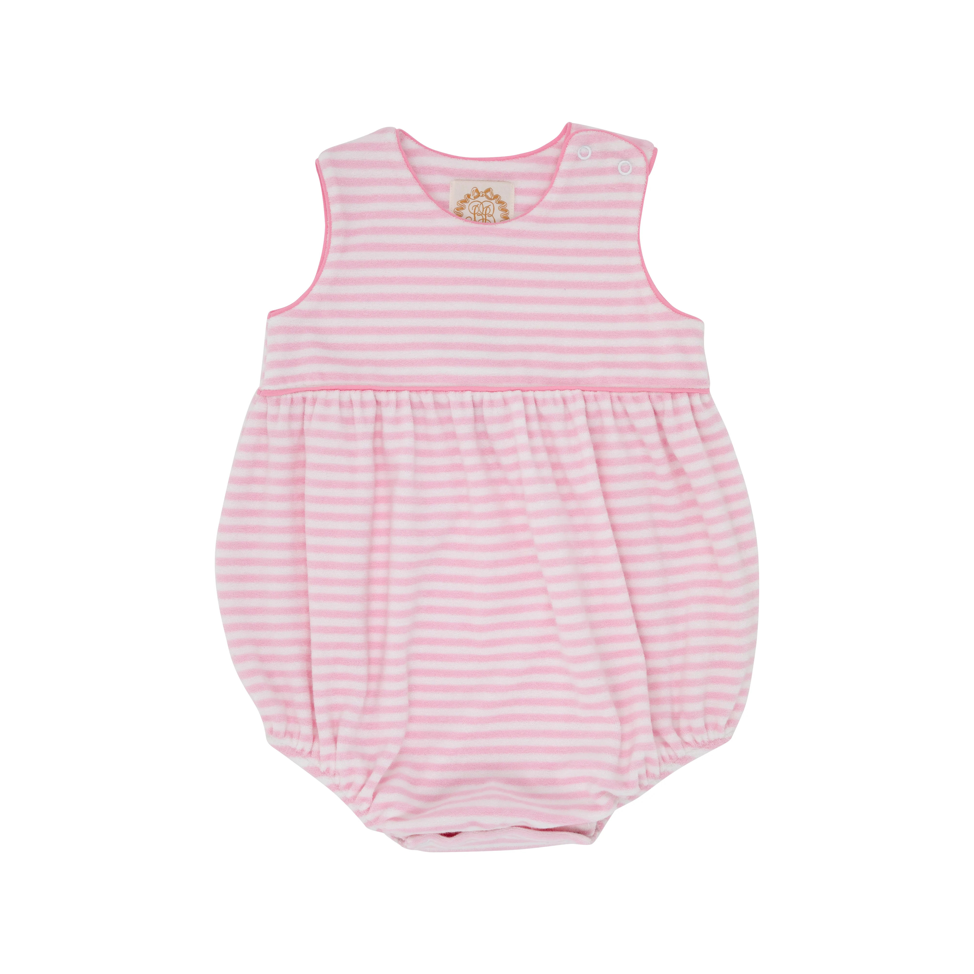 Bartlett Bubble (Terrycloth) - Hamptons Hot Pink Stripe | The Beaufort Bonnet Company