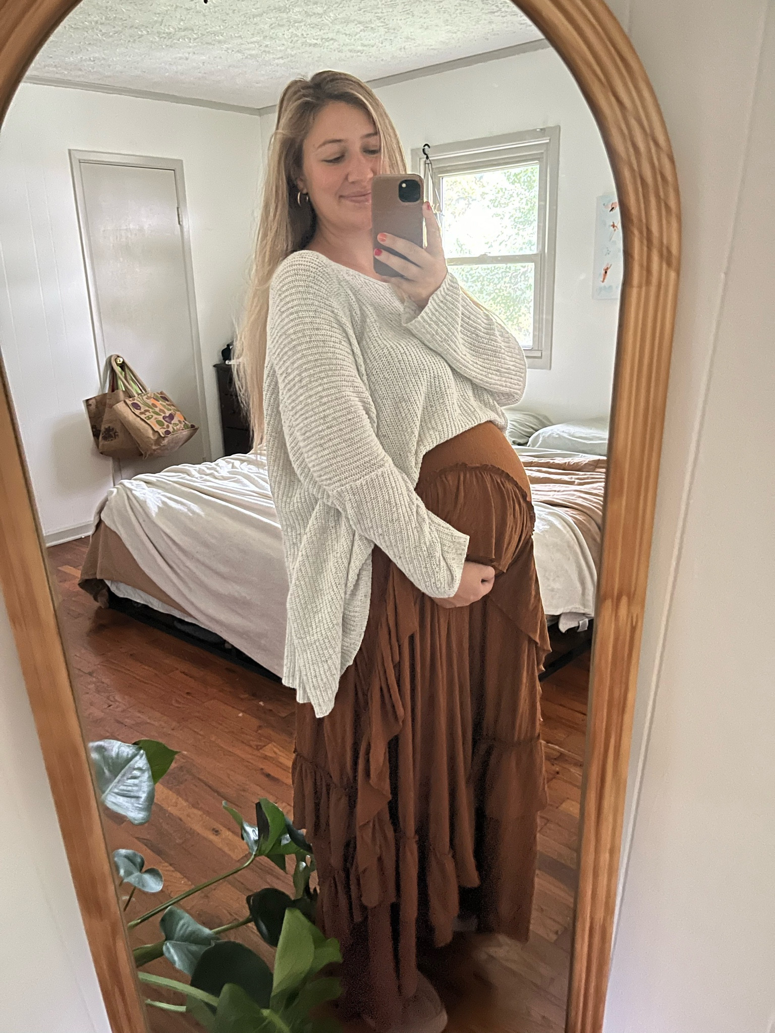 the perfect summer dress and fall transition with a sweater!