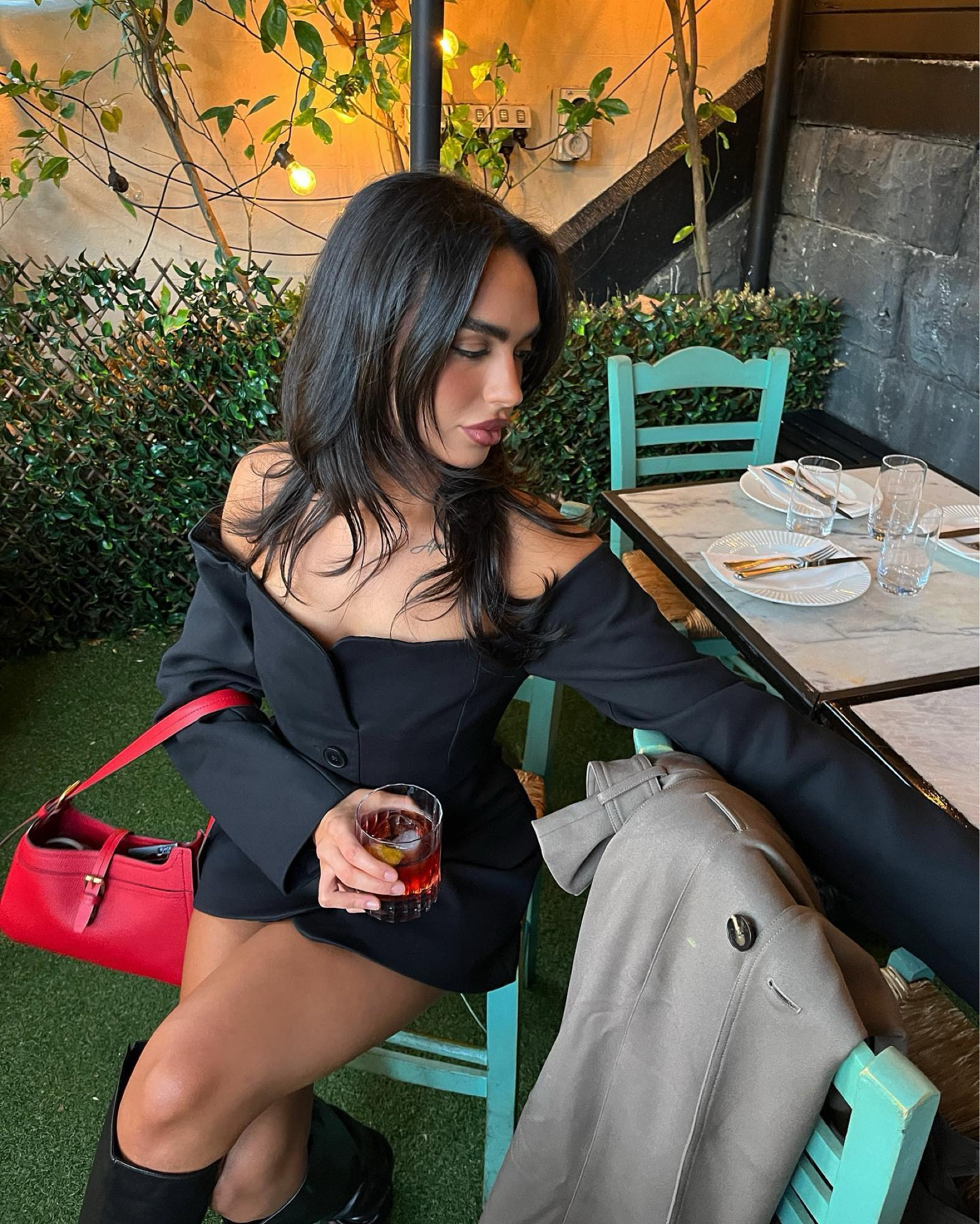 Little black dress from Sir The Label 🖤 I love the long sleeves and straight neckline this dress is so flattering on!! Paired it with a brown trench coat from Hansen & Gretel, black knee high boots and a red handbag! 

#LTKpartywear #LTKstyletip #LTKaustralia