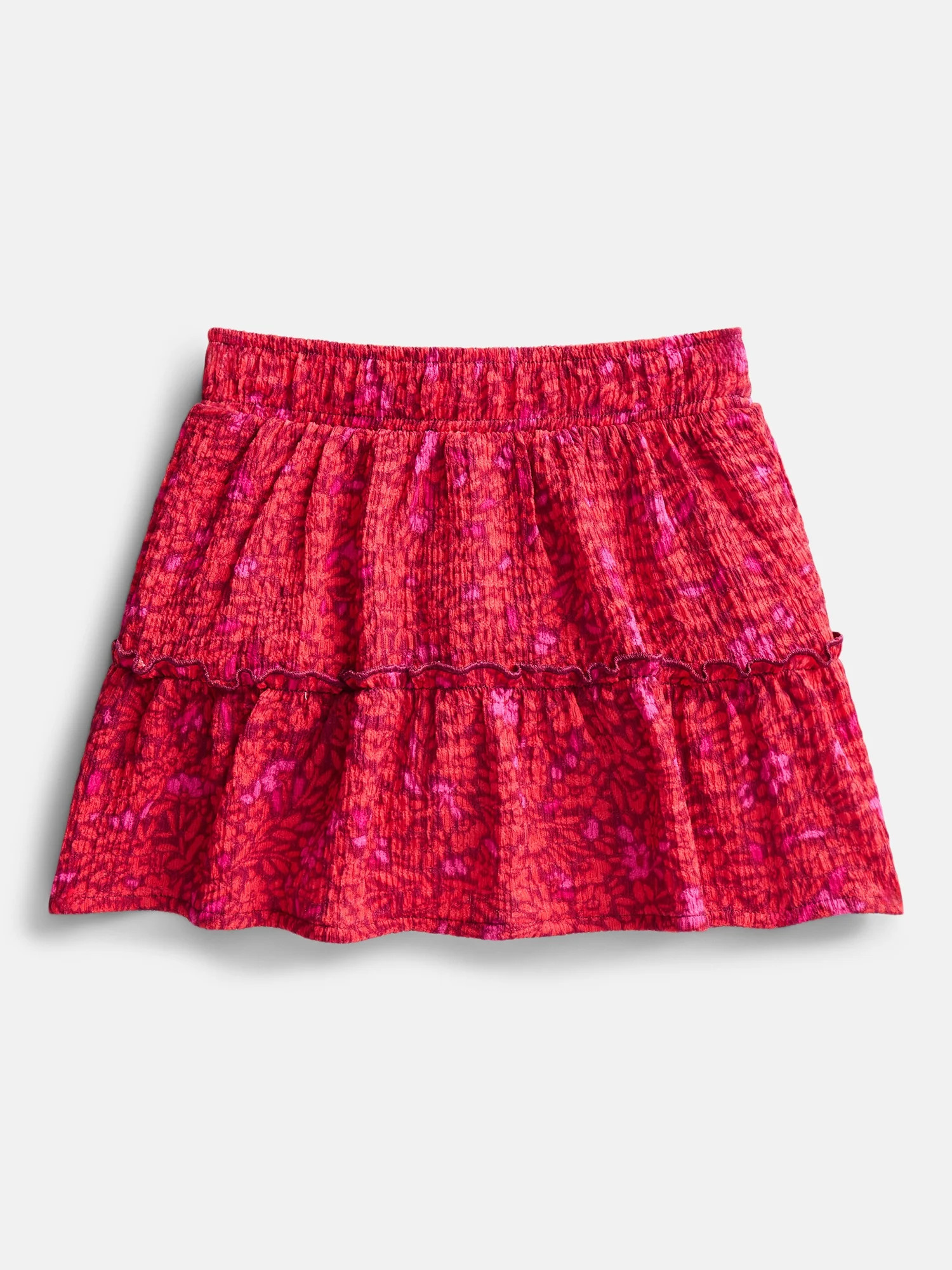 Wonder Nation Girls' Tiered Knit Skort, Sizes 4-18 & Plus | Walmart (US)