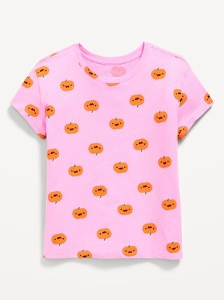 Printed Softest Short-Sleeve T-Shirt for Girls | Old Navy | Old Navy (US)