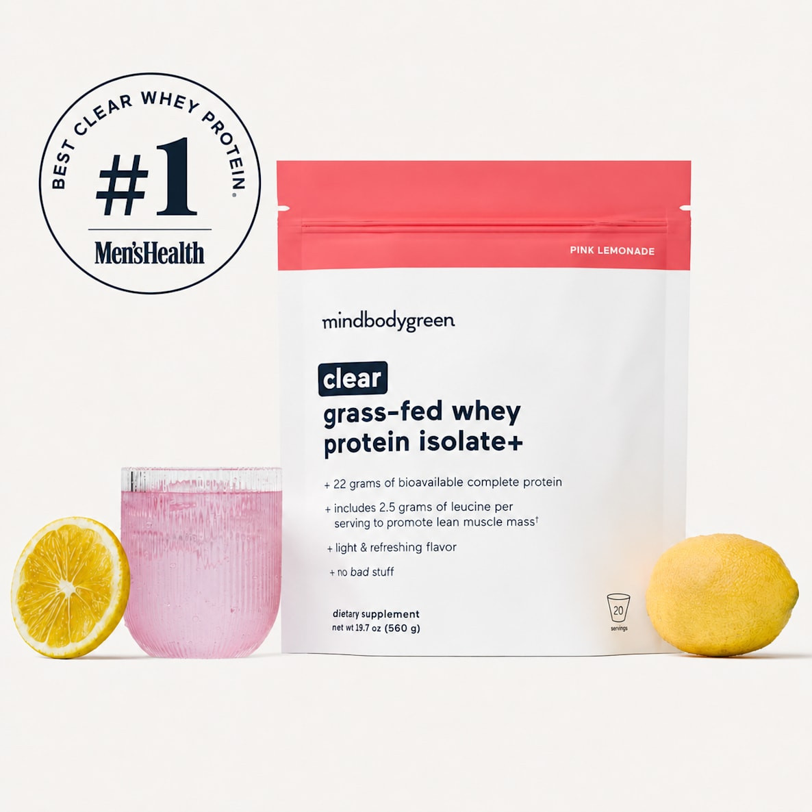 22g of light & refreshing protein, for just 100 calories* | mindbodygreen