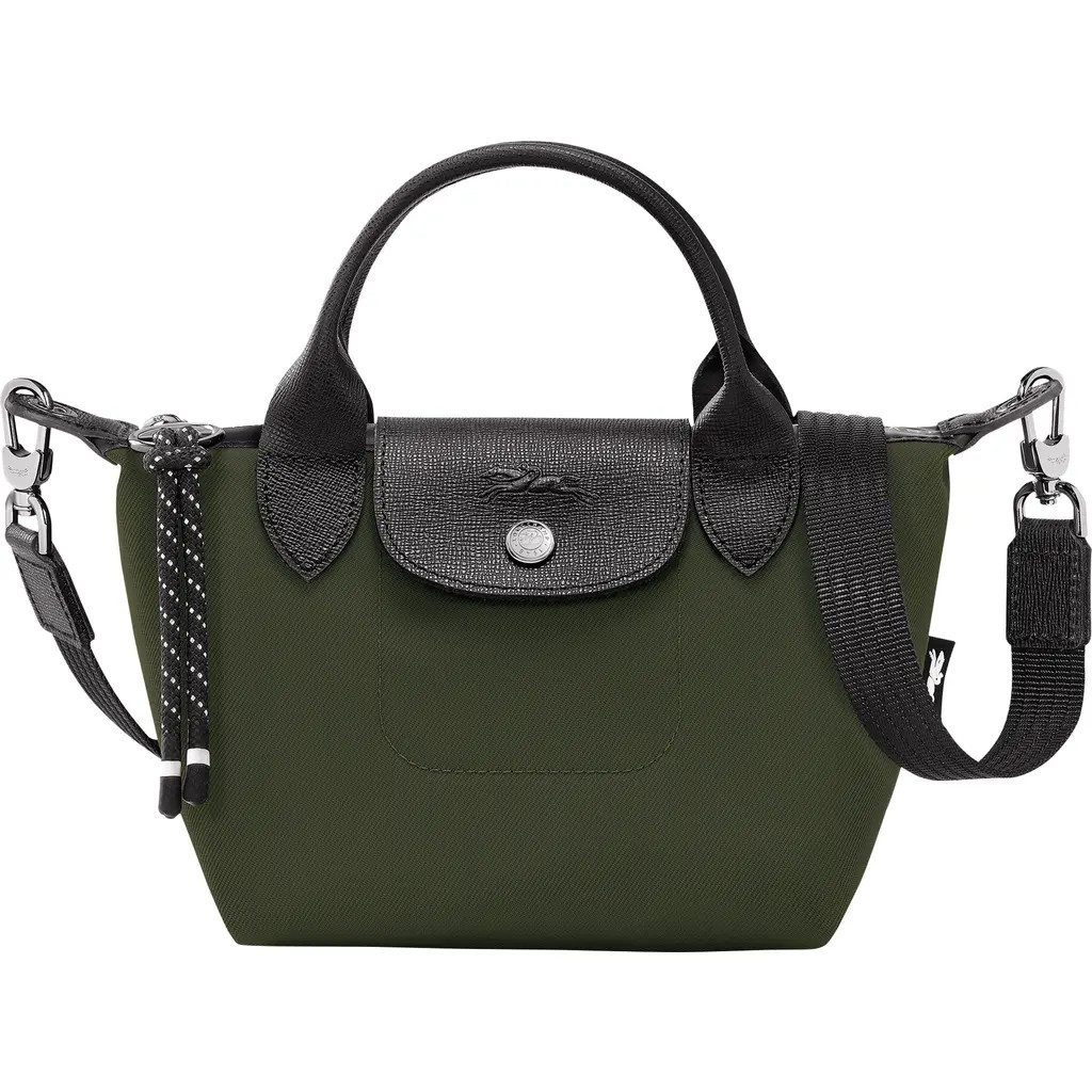 Longchamp Le Pliage Small Crossbody Bag in Khaki/khaki at Nordstrom | Nordstrom
