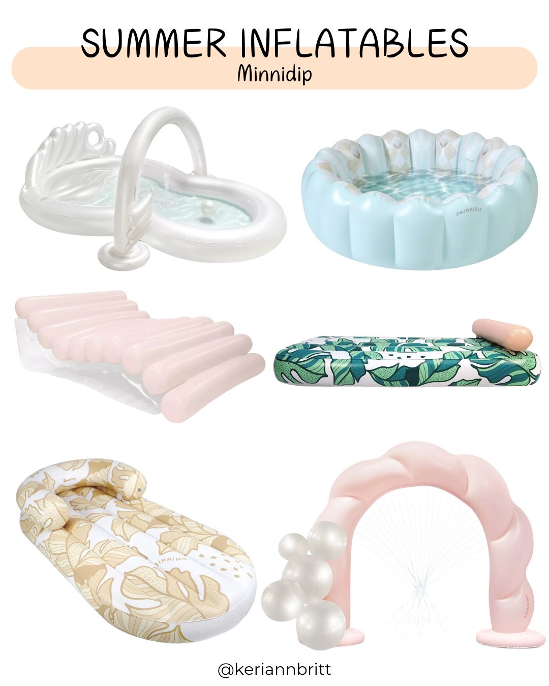 Summer Inflatables at Target

Minnidip / Inflatable Pool / Pool Float / Sprinkler 

#LTKKids #LTKSummerEdit #LTKSeasonal