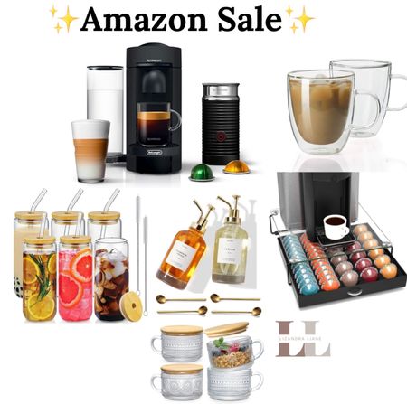 Amazon sale, home, coffee bar, glasses, Nespresso machine, drinks 

#LTKfindsunder100 #LTKhome #LTKsalealert