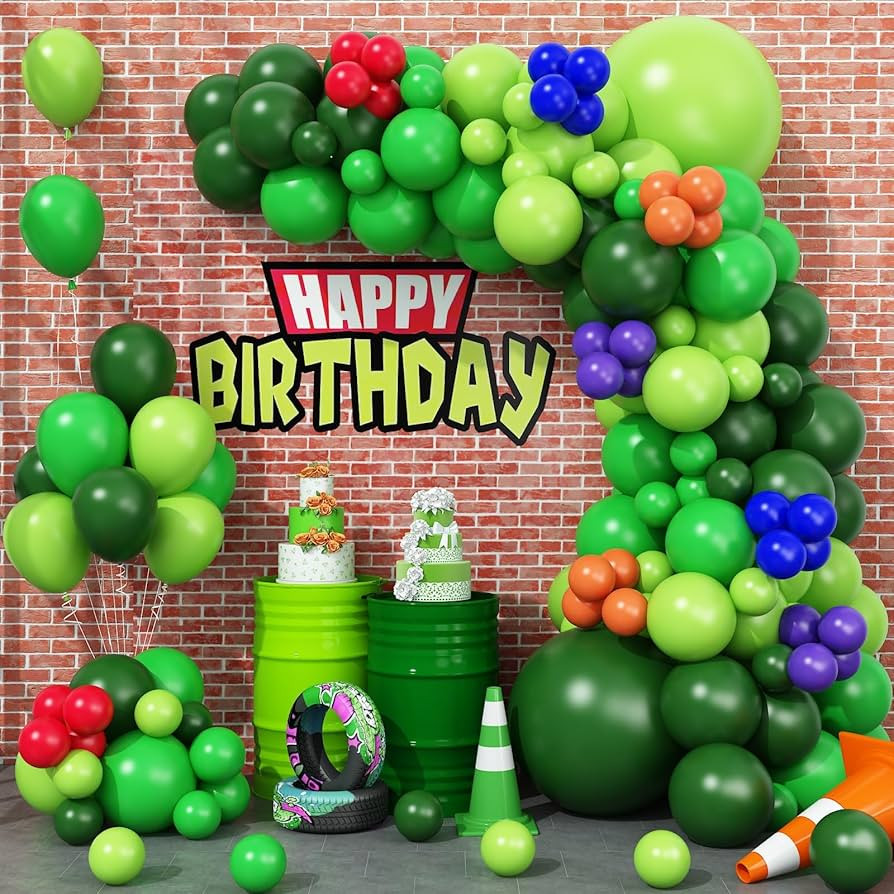 Turtle Balloons Turtle Birthday Party Decorations, Balloon Garland Arch Kit, Dark Green Sage Gree... | Amazon (US)