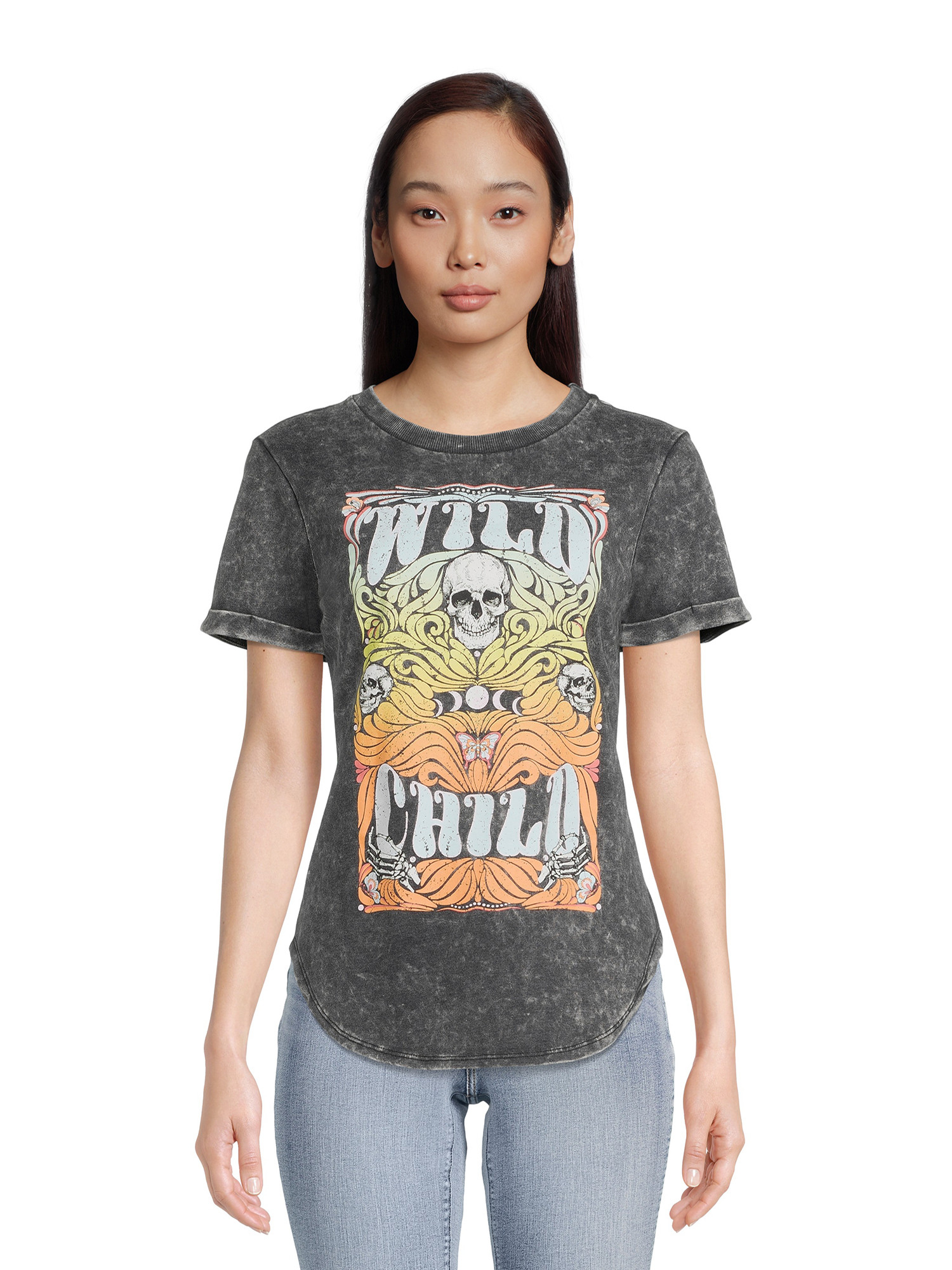 No BoundariesNo Boundaries Juniors' Graphic Tee with Cuffed Short SleevesUSD$10.98(4.6)4.6 stars ... | Walmart (US)