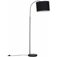 Curved 150cm Dark Grey Floor Lamp - Black | ManoMano UK