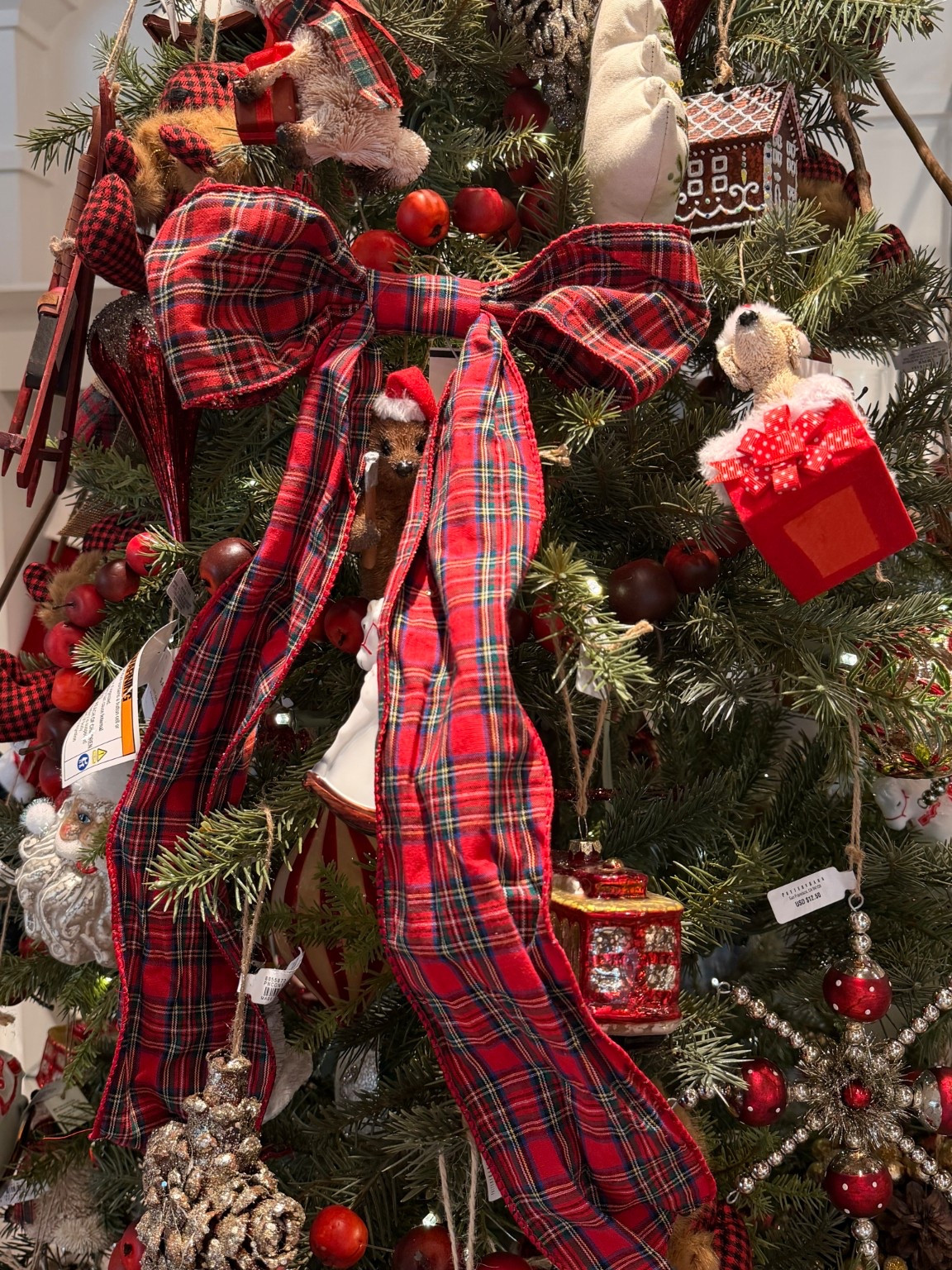 loving the bow on Christmas tree trend! linking some of the plaid bows for the trees and large tree bows from pottery barn below for last minute holiday decorating  

 #LTKHoliday #LTKHome #LTKFindsUnder50